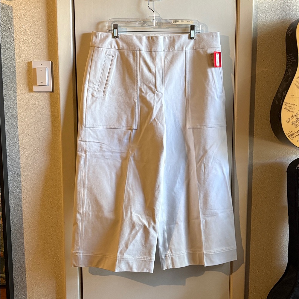 SPANX White Wide Leg Pants